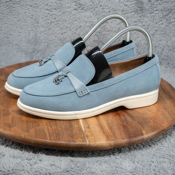 GIANI BERNINI Women's Lesleee Blue Memory Foam Slip On Loafers 7.5 M - Picture 3 of 9